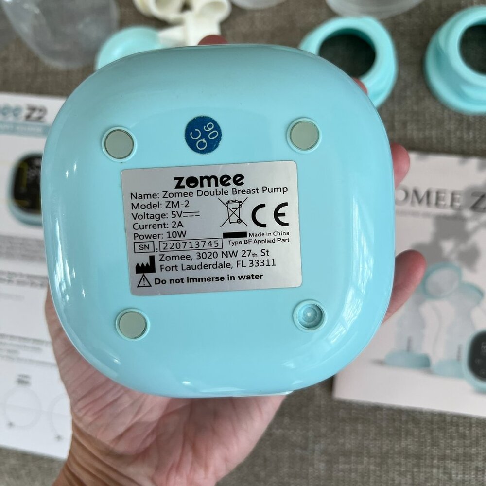Zomee Z2 Double Electric Breast Pump in Box Nearly New - Picture 5 of 14